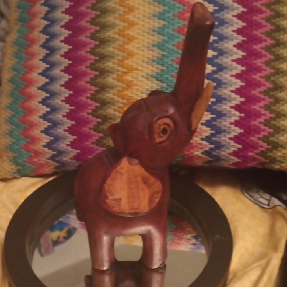 Handcrafted Brown Elephant Figurine